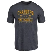 Drue Tranquill Los Angeles Chargers Flanker Tri-Blend T-Shirt - Navy