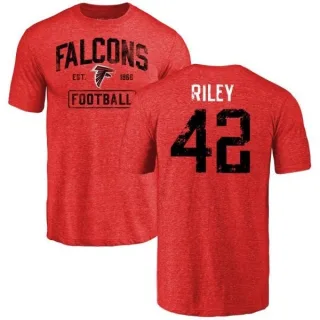 Duke Riley Atlanta Falcons Distressed Name & Number Tri-Blend T-Shirt - Red