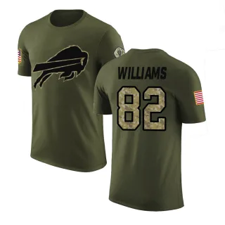 Duke Williams Buffalo Bills Olive Salute to Service Legend T-Shirt