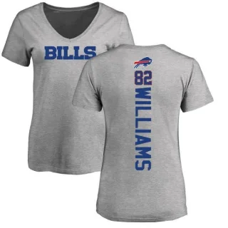 Duke Williams Women's Buffalo Bills Backer V-Neck T-Shirt - Ash