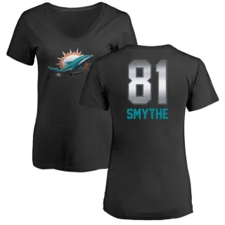 Durham Smythe Women's Miami Dolphins Midnight Mascot T-Shirt - Black