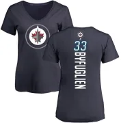 Dustin Byfuglien Women's Winnipeg Jets Backer T-Shirt - Navy