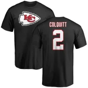 Dustin Colquitt Kansas City Chiefs Name & Number Logo T-Shirt - Black