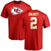 Dustin Colquitt Kansas City Chiefs Name & Number Logo T-Shirt - Red