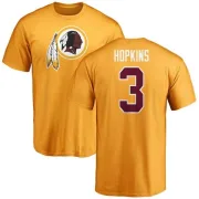 Dustin Hopkins Washington Redskins Name & Number Logo T-Shirt - Gold