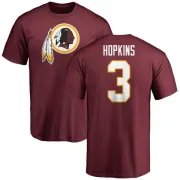 Dustin Hopkins Washington Redskins Name & Number Logo T-Shirt - Maroon