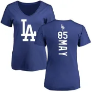 Dustin May Women's Los Angeles Dodgers Backer Slim Fit T-Shirt - Royal