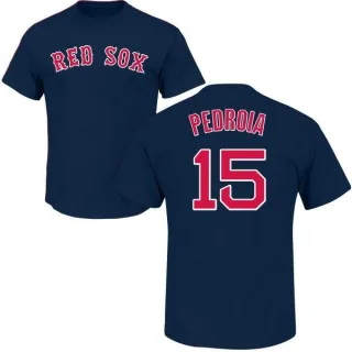 Dustin Pedroia Boston Red Sox Name & Number T-Shirt - Navy