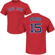 Dustin Pedroia Boston Red Sox Name & Number T-Shirt - Scarlet