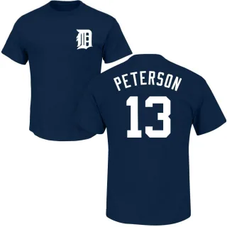 Dustin Peterson Detroit Tigers Name & Number T-Shirt - Navy