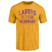 Dwight Howard Los Angeles Lakers Gold Baseline Tri-Blend T-Shirt