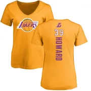 Dwight Howard Women's Los Angeles Lakers Gold Backer T-Shirt