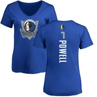 Dwight Powell Women's Dallas Mavericks Royal Backer T-Shirt