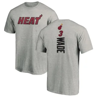 Dwyane Wade Miami Heat Ash Backer T-Shirt