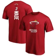 Dwyane Wade Miami Heat Cardinal Backer T-Shirt