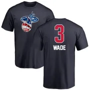 Dwyane Wade Miami Heat Navy Name and Number Banner Wave T-Shirt