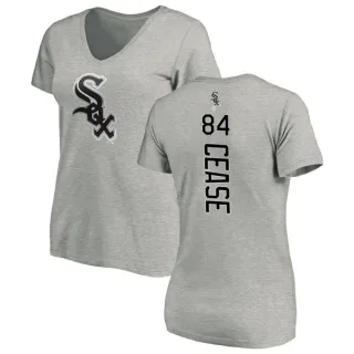 Dylan Cease Women's Chicago White Sox Backer Slim Fit T-Shirt - Ash