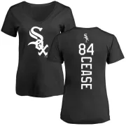 Dylan Cease Women's Chicago White Sox Backer Slim Fit T-Shirt - Black