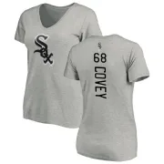 Dylan Covey Women's Chicago White Sox Backer Slim Fit T-Shirt - Ash