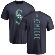 Dylan Moore Seattle Mariners Backer T-Shirt - Navy