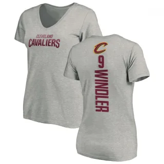 Dylan Windler Women's Cleveland Cavaliers Ash Backer T-Shirt