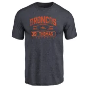 Dymonte Thomas Denver Broncos Flanker Tri-Blend T-Shirt - Navy