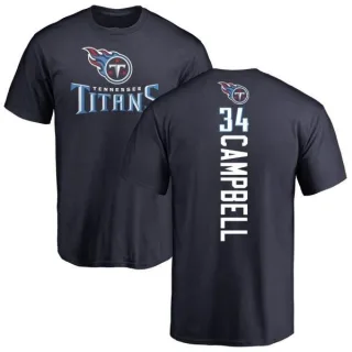 Earl Campbell Tennessee Titans Backer T-Shirt - Navy