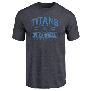 Earl Campbell Tennessee Titans Flanker Tri-Blend T-Shirt - Navy