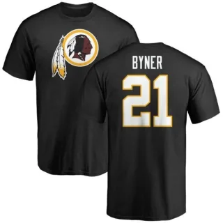 Earnest Byner Washington Redskins Name & Number Logo T-Shirt - Black