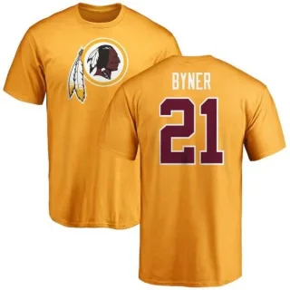 Earnest Byner Washington Redskins Name & Number Logo T-Shirt - Gold