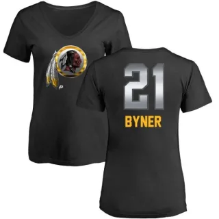 Earnest Byner Women's Washington Redskins Midnight Mascot T-Shirt - Black