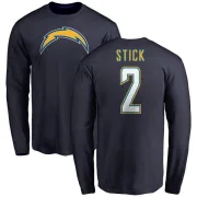 Easton Stick Los Angeles Chargers Name & Number T-Shirt - Navy -