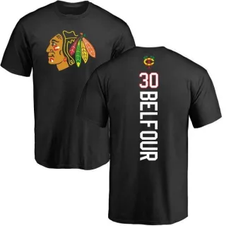 ED Belfour Chicago Blackhawks Backer T-Shirt - Black