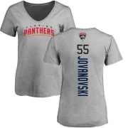 Ed Jovanovski Women's Florida Panthers Backer T-Shirt - Ash