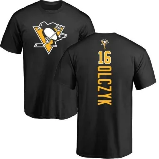 Ed Olczyk Pittsburgh Penguins Backer T-Shirt - Black