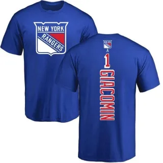 Eddie Giacomin New York Rangers Backer T-Shirt - Royal