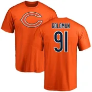 Eddie Goldman Chicago Bears Name & Number Logo T-Shirt - Orange