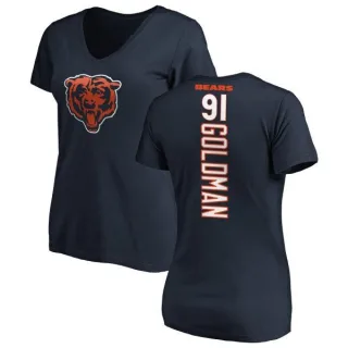 Eddie Goldman Women's Chicago Bears Backer Slim Fit T-Shirt - Navy