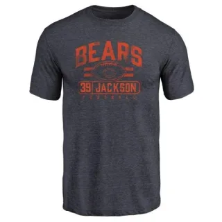 Eddie Jackson Chicago Bears Flanker Tri-Blend T-Shirt - Navy