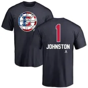 Eddie Johnston Boston Bruins Name and Number Banner Wave T-Shirt - Navy