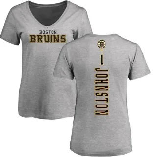 Eddie Johnston Women's Boston Bruins Backer T-Shirt - Ash