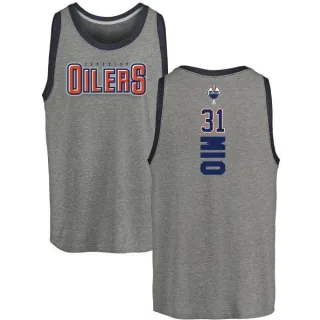 Eddie Mio Edmonton Oilers Backer Tri-Blend Tank - Heathered Gray