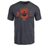 Eddie Mio Edmonton Oilers Insignia Tri-Blend T-Shirt - Royal