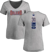 Eddie Mio Women's Edmonton Oilers Backer T-Shirt - Ash