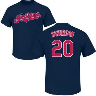 Eddie Robinson Cleveland Indians Name & Number T-Shirt - Navy