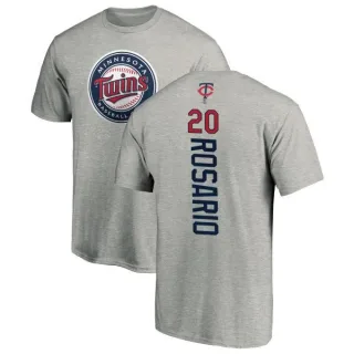 Eddie Rosario Minnesota Twins Backer T-Shirt - Ash