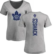 Eddie Shack Women's Toronto Maple Leafs Backer T-Shirt - Ash