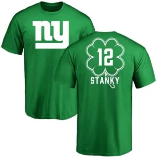 Eddie Stanky New York Giants Green St. Patrick's Day Name & Number T-Shirt