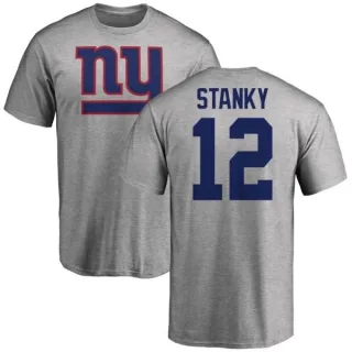 Eddie Stanky New York Giants Name & Number Logo T-Shirt - Ash