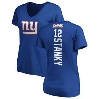 Eddie Stanky Women's New York Giants Backer Slim Fit T-Shirt - Royal